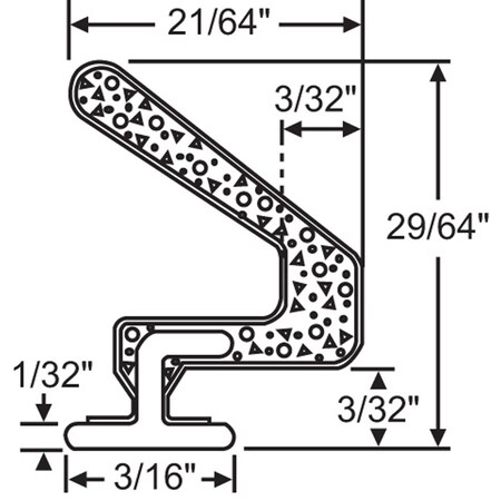 .190 X .447 Black Weatherseal